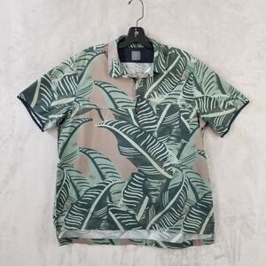 GREI. New York Hawaiian Shirt Men 3 (L) 100% Cotton Modern Oversize Neutral Polo